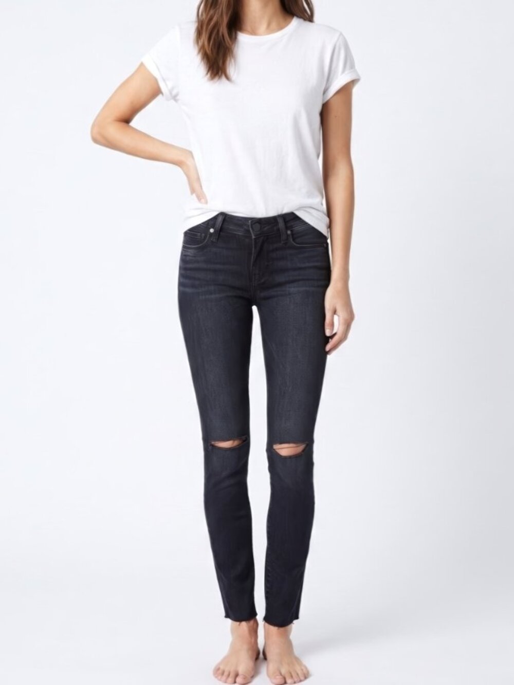 Paige Verdugo Ankle Jeans Kaleea Rinse Ultra Skinny 26 EUC